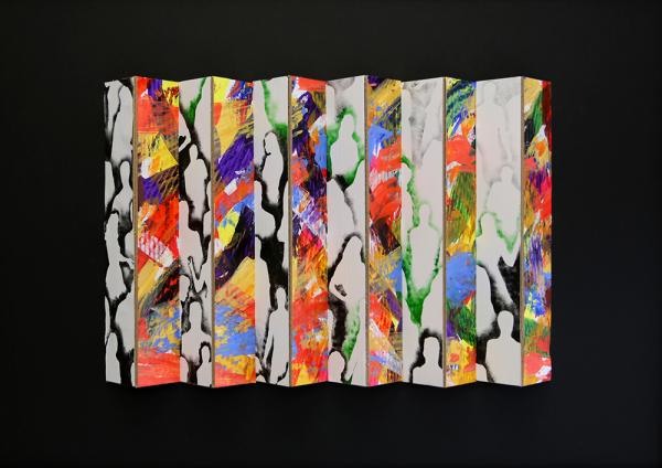 Matthew Hicks Freddy Bartley Acrylic on cardboard