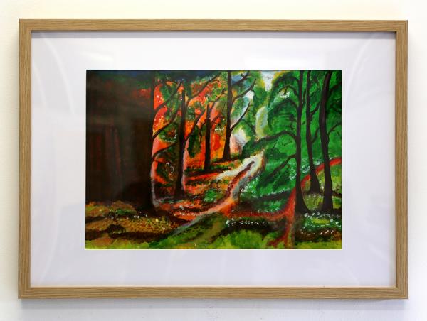 Rufus Black Acrylic on paper web